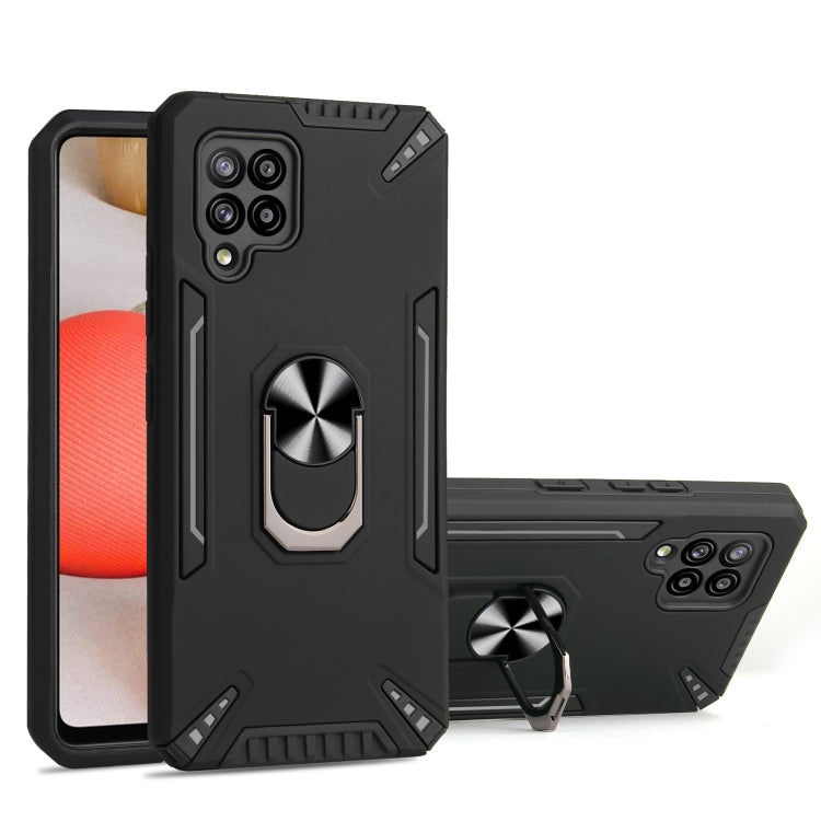 For Samsung Galaxy A42 5G PC + TPU Protective Case with 360 Degrees Rotatable Ring Holder