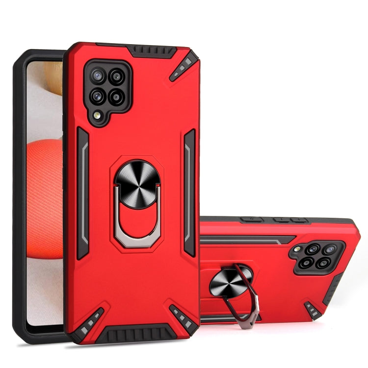 For Samsung Galaxy A42 5G PC + TPU Protective Case with 360 Degrees Rotatable Ring Holder