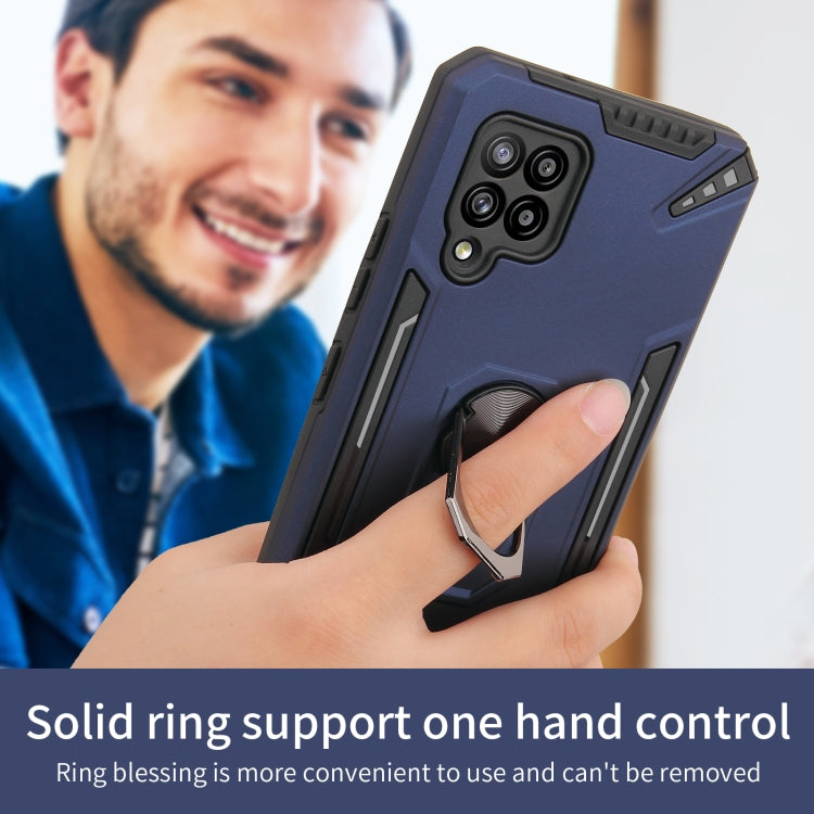 For Samsung Galaxy A42 5G PC + TPU Protective Case with 360 Degrees Rotatable Ring Holder