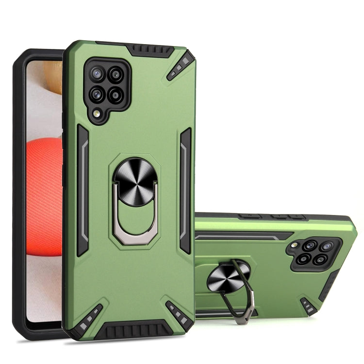 For Samsung Galaxy A42 5G PC + TPU Protective Case with 360 Degrees Rotatable Ring Holder