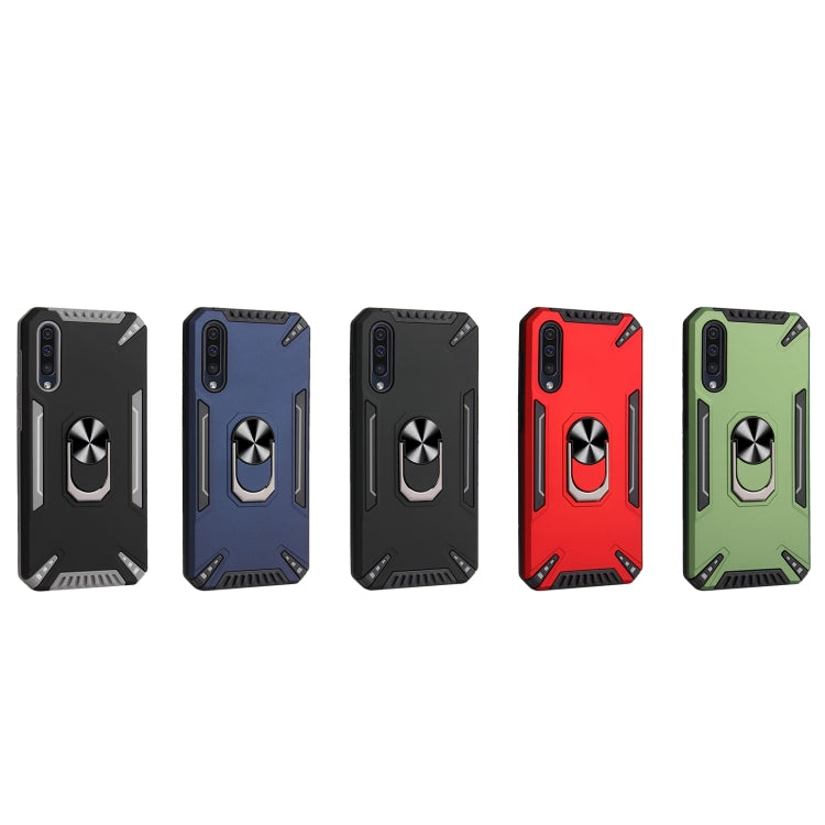 For Samsung Galaxy A50 PC + TPU Protective Case with 360 Degrees Rotatable Ring Holder