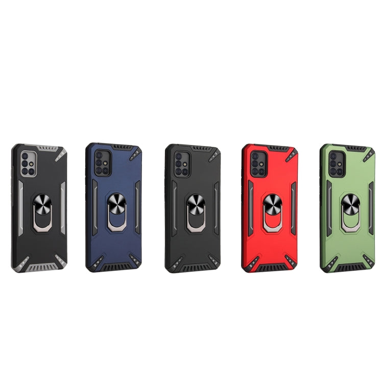 For Samsung Galaxy A51 PC + TPU Protective Case with 360 Degrees Rotatable Ring Holder