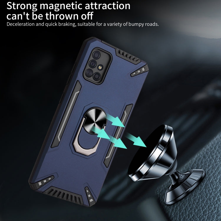 For Samsung Galaxy A51 PC + TPU Protective Case with 360 Degrees Rotatable Ring Holder