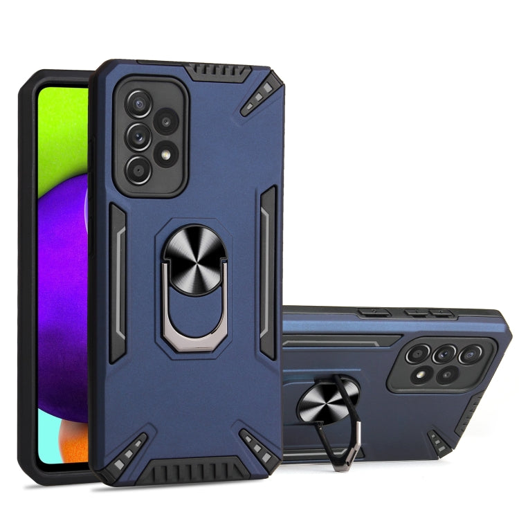 For Samsung Galaxy A52 5G / 4G PC + TPU Protective Case with 360 Degrees Rotatable Ring Holder