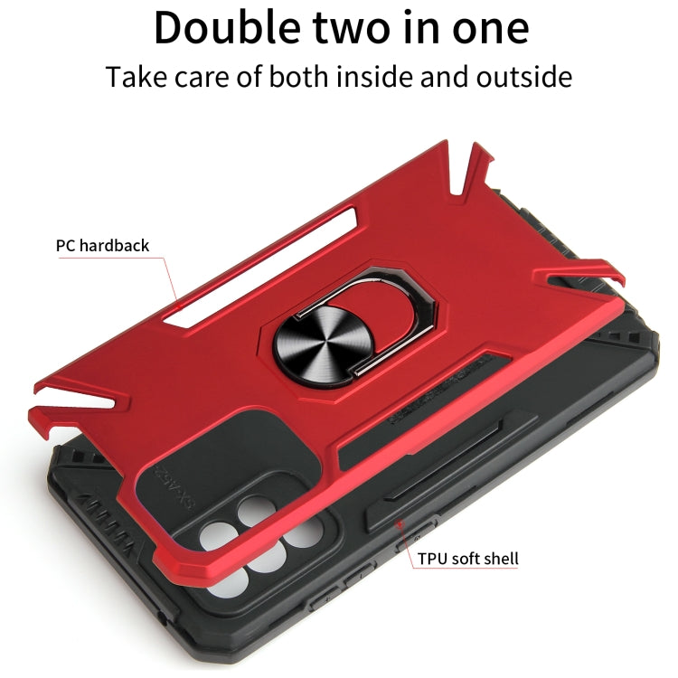 For Samsung Galaxy A52 5G / 4G PC + TPU Protective Case with 360 Degrees Rotatable Ring Holder