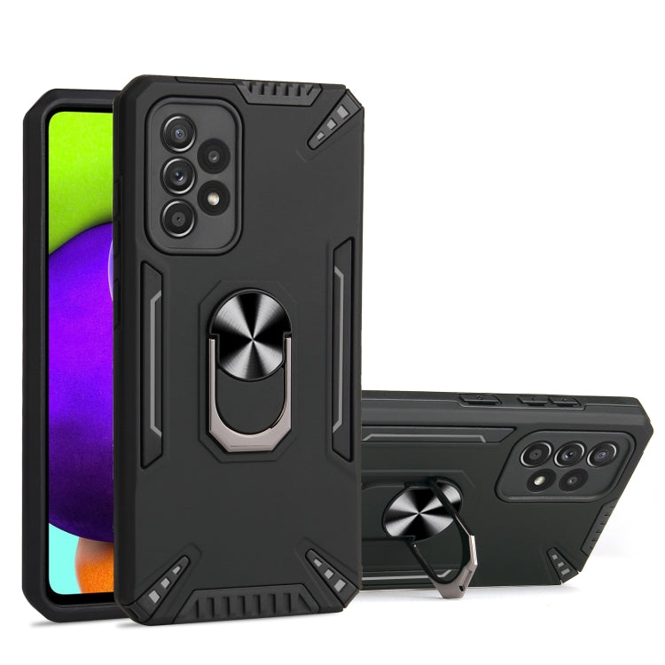For Samsung Galaxy A52 5G / 4G PC + TPU Protective Case with 360 Degrees Rotatable Ring Holder