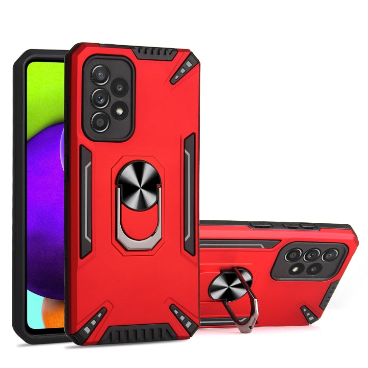For Samsung Galaxy A52 5G / 4G PC + TPU Protective Case with 360 Degrees Rotatable Ring Holder