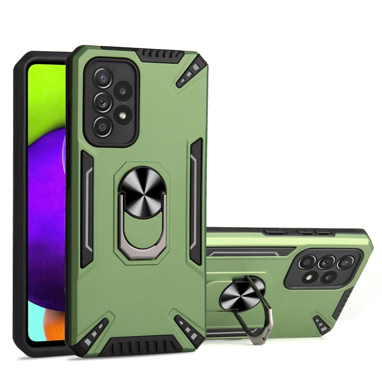 For Samsung Galaxy A52 5G / 4G PC + TPU Protective Case with 360 Degrees Rotatable Ring Holder