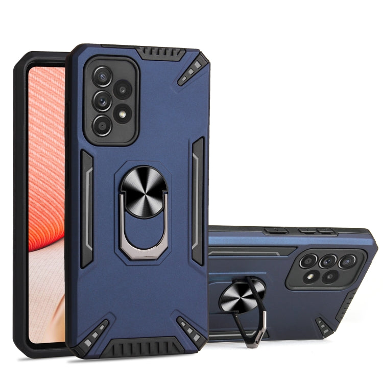 For Samsung Galaxy A72 5G / 4G PC + TPU Protective Case with 360 Degrees Rotatable Ring Holder