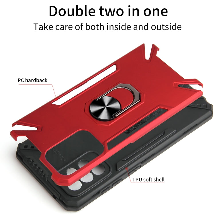 For Samsung Galaxy A72 5G / 4G PC + TPU Protective Case with 360 Degrees Rotatable Ring Holder