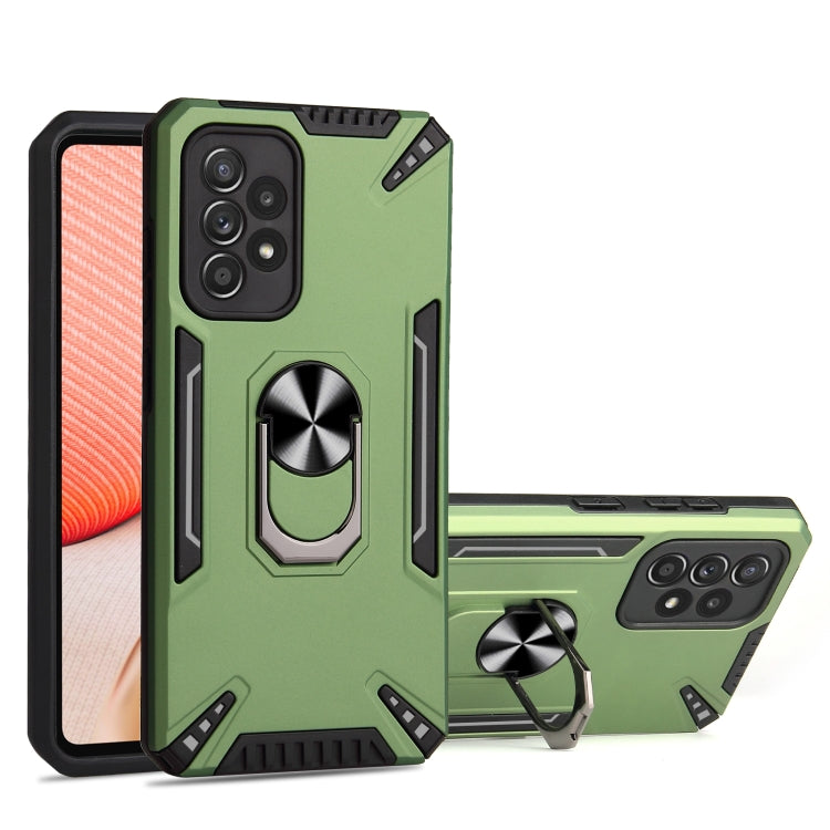 For Samsung Galaxy A72 5G / 4G PC + TPU Protective Case with 360 Degrees Rotatable Ring Holder