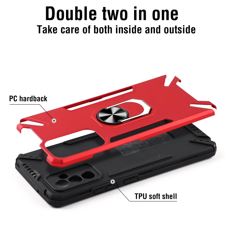 For Samsung Galaxy A82 5G PC + TPU Protective Case with 360 Degrees Rotatable Ring Holder