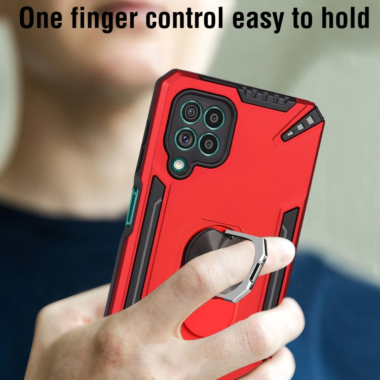 For Samsung Galaxy F62 PC + TPU Protective Case with 360 Degrees Rotatable Ring Holder
