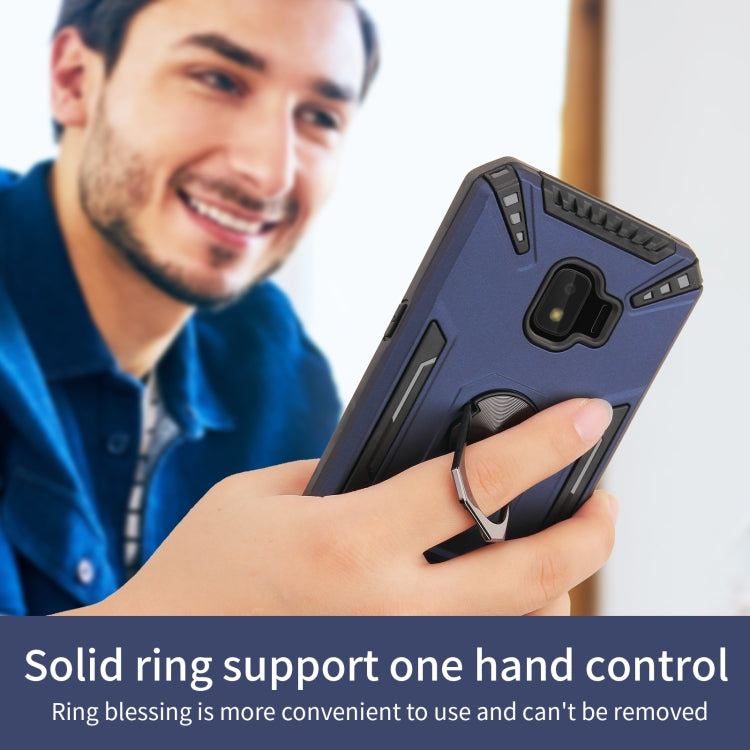 For Samsung Galaxy J2 Core PC + TPU Protective Case with 360 Degrees Rotatable Ring Holder