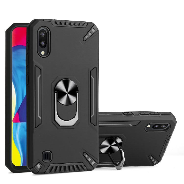 For Samsung Galaxy M10 PC + TPU Protective Case with 360 Degrees Rotatable Ring Holder