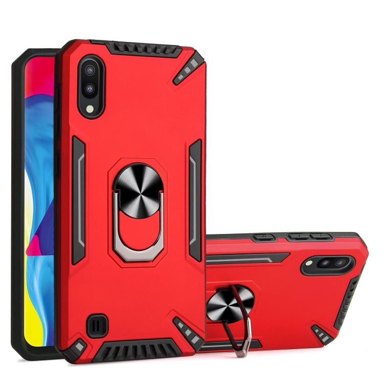 For Samsung Galaxy M10 PC + TPU Protective Case with 360 Degrees Rotatable Ring Holder