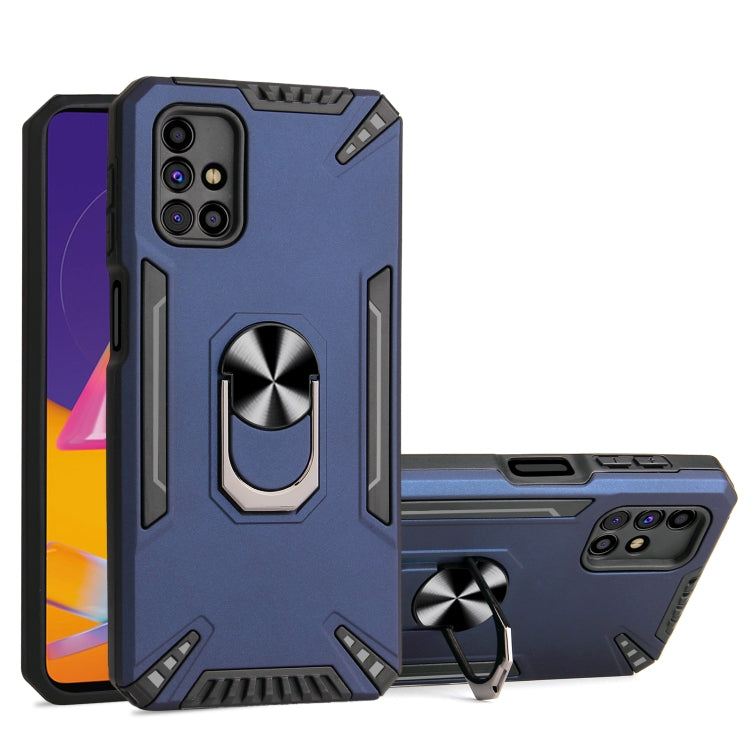 For Samsung Galaxy M31s PC + TPU Protective Case with 360 Degrees Rotatable Ring Holder