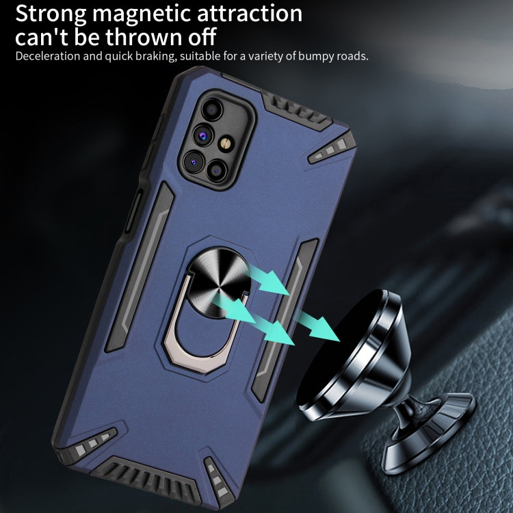 For Samsung Galaxy M31s PC + TPU Protective Case with 360 Degrees Rotatable Ring Holder