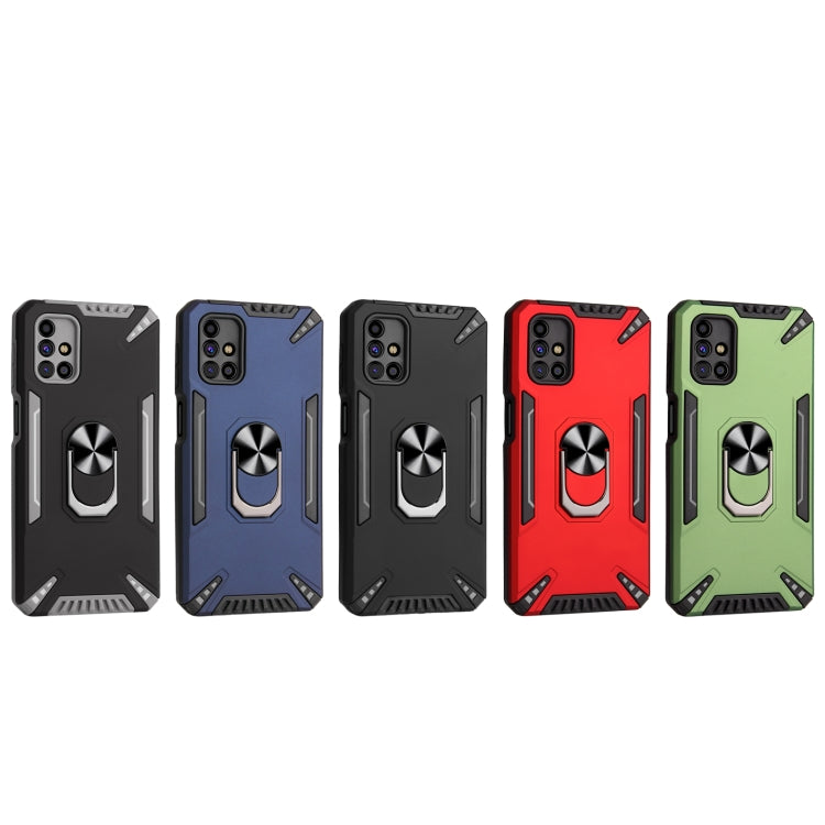 For Samsung Galaxy M31s PC + TPU Protective Case with 360 Degrees Rotatable Ring Holder