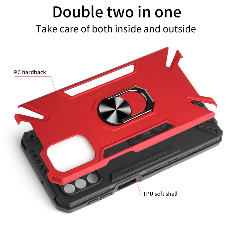 For Samsung Galaxy M31s PC + TPU Protective Case with 360 Degrees Rotatable Ring Holder