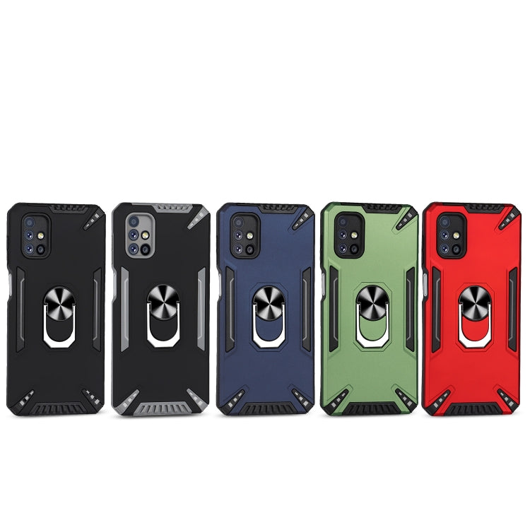 For Samsung Galaxy M51 PC + TPU Protective Case with 360 Degrees Rotatable Ring Holder