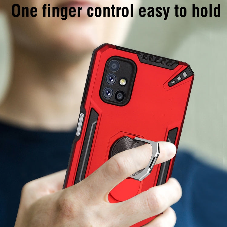 For Samsung Galaxy M51 PC + TPU Protective Case with 360 Degrees Rotatable Ring Holder