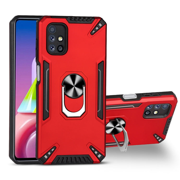 For Samsung Galaxy M51 PC + TPU Protective Case with 360 Degrees Rotatable Ring Holder