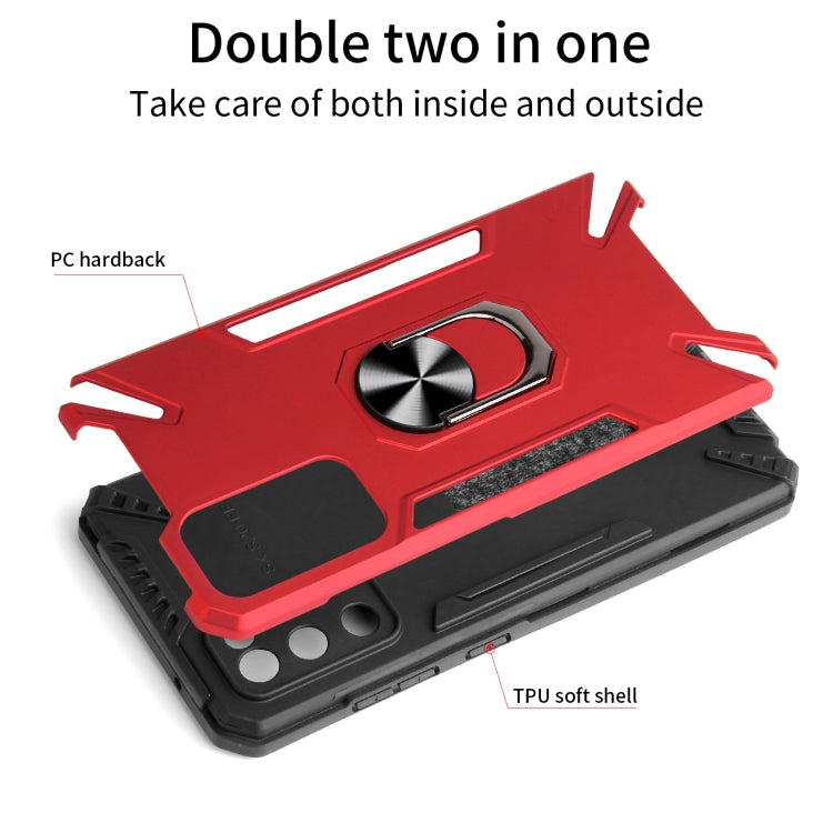 For Samsung Galaxy S20 FE PC + TPU Protective Case with 360 Degrees Rotatable Ring Holder