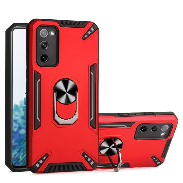 For Samsung Galaxy S20 FE PC + TPU Protective Case with 360 Degrees Rotatable Ring Holder