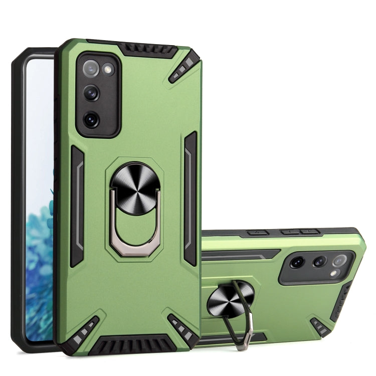 For Samsung Galaxy S20 FE PC + TPU Protective Case with 360 Degrees Rotatable Ring Holder