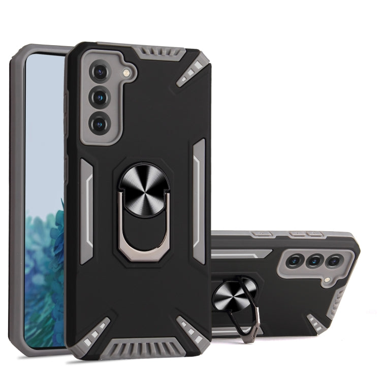 For Samsung Galaxy S21 5G PC + TPU Protective Case with 360 Degrees Rotatable Ring Holder