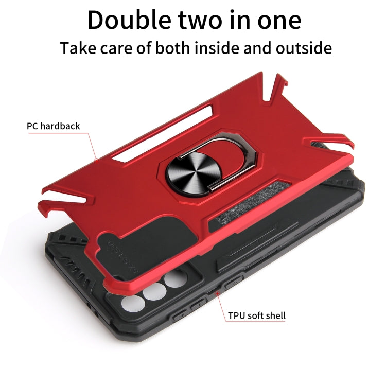 For Samsung Galaxy S21 5G PC + TPU Protective Case with 360 Degrees Rotatable Ring Holder