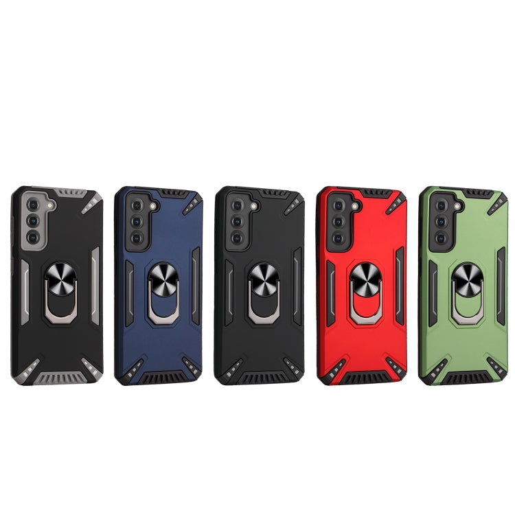 For Samsung Galaxy S21 5G PC + TPU Protective Case with 360 Degrees Rotatable Ring Holder