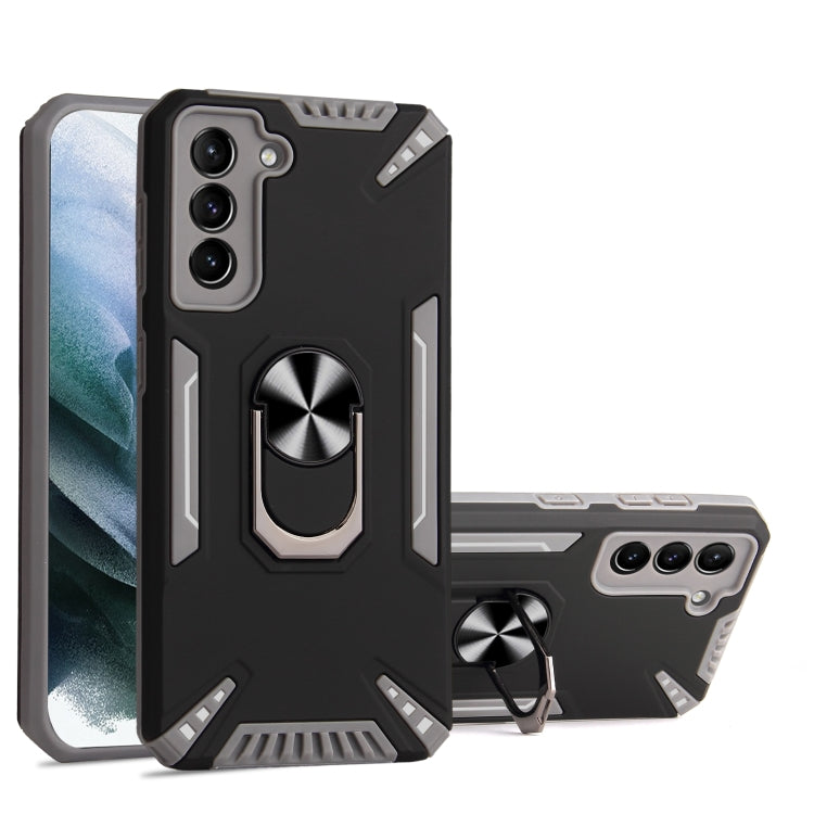 For Samsung Galaxy S21+ 5G PC + TPU Protective Case with 360 Degrees Rotatable Ring Holder