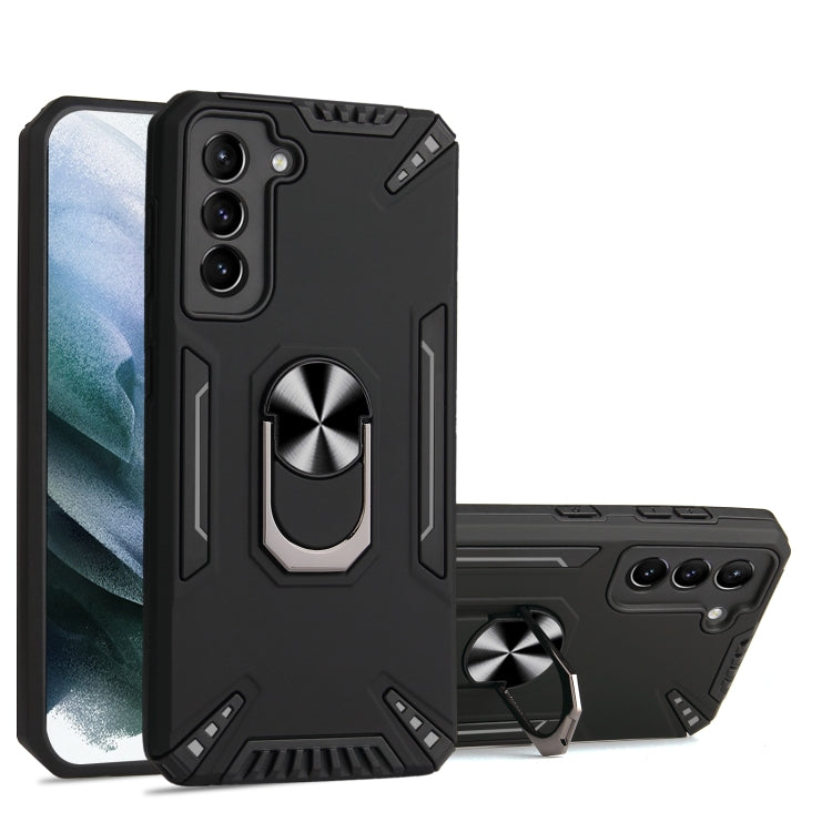 For Samsung Galaxy S21+ 5G PC + TPU Protective Case with 360 Degrees Rotatable Ring Holder