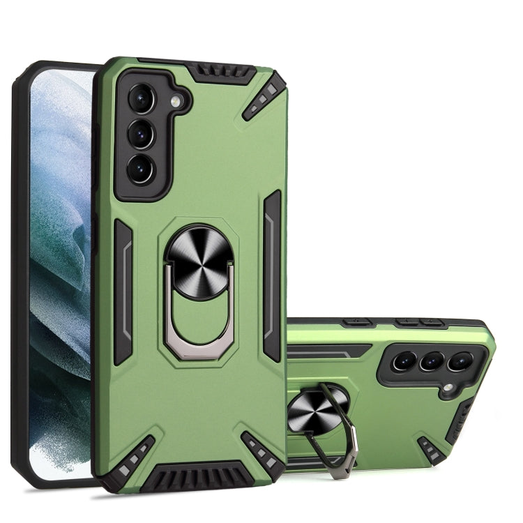 For Samsung Galaxy S21+ 5G PC + TPU Protective Case with 360 Degrees Rotatable Ring Holder