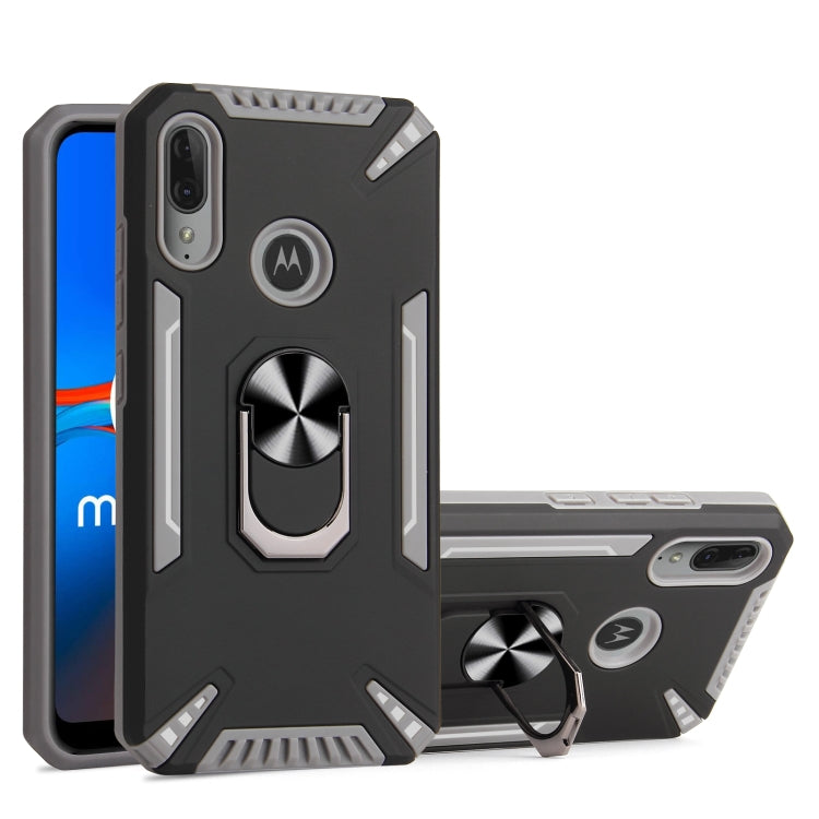 For Motorola Moto E6 Plus PC + TPU Protective Case with 360 Degrees Rotatable Ring Holder