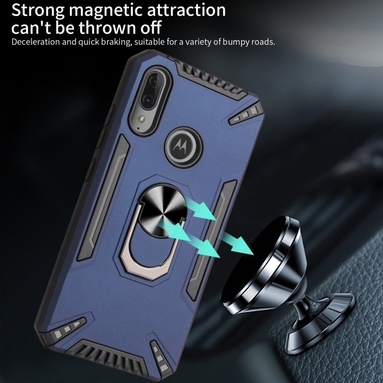 For Motorola Moto E6 Plus PC + TPU Protective Case with 360 Degrees Rotatable Ring Holder