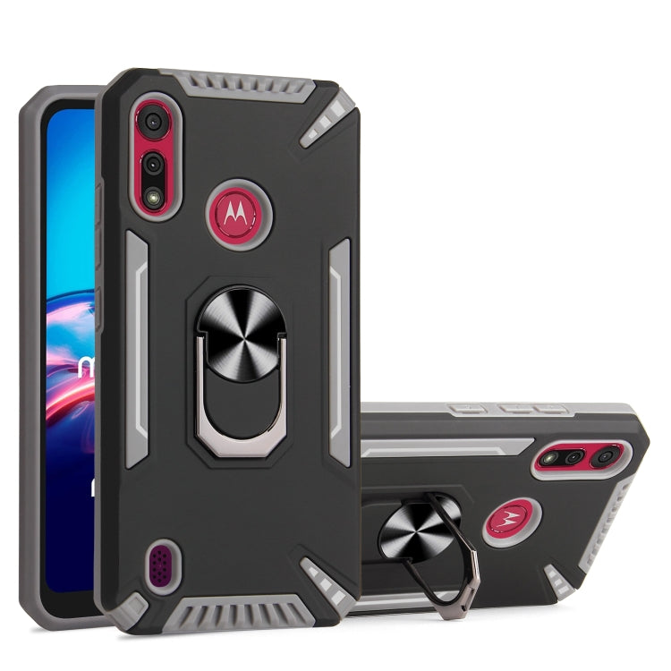 For Motorola Moto E6s 2020 PC + TPU Protective Case with 360 Degrees Rotatable Ring Holder
