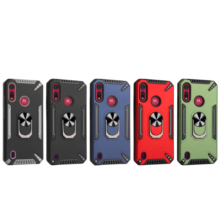 For Motorola Moto E6s 2020 PC + TPU Protective Case with 360 Degrees Rotatable Ring Holder