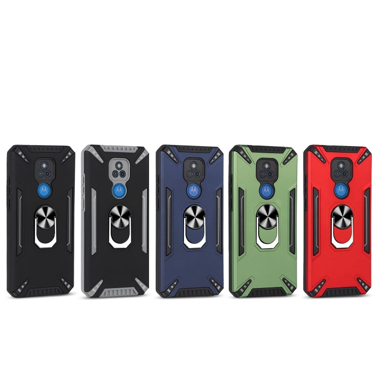 For Motorola Moto G Play 2021 PC + TPU Protective Case with 360 Degrees Rotatable Ring Holder
