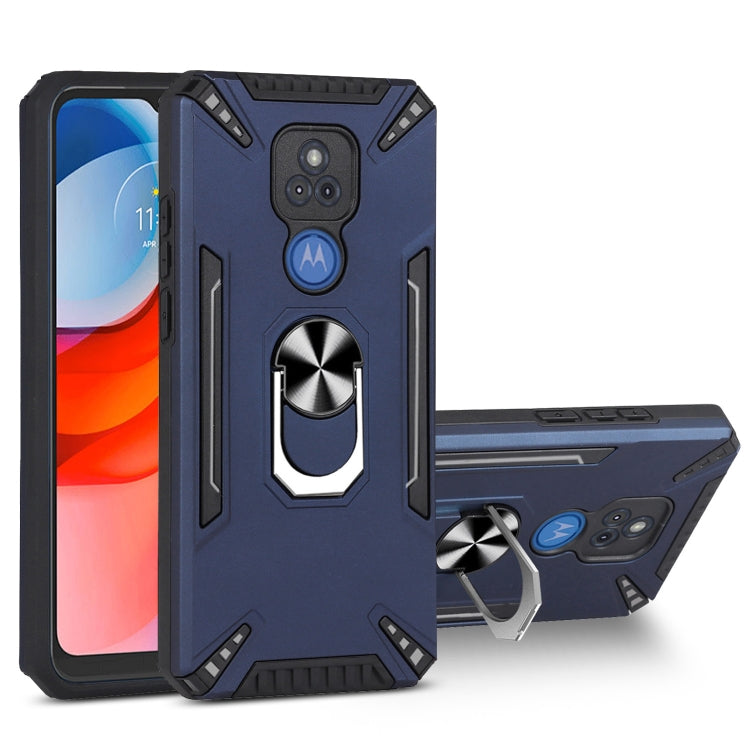 For Motorola Moto G Play 2021 PC + TPU Protective Case with 360 Degrees Rotatable Ring Holder