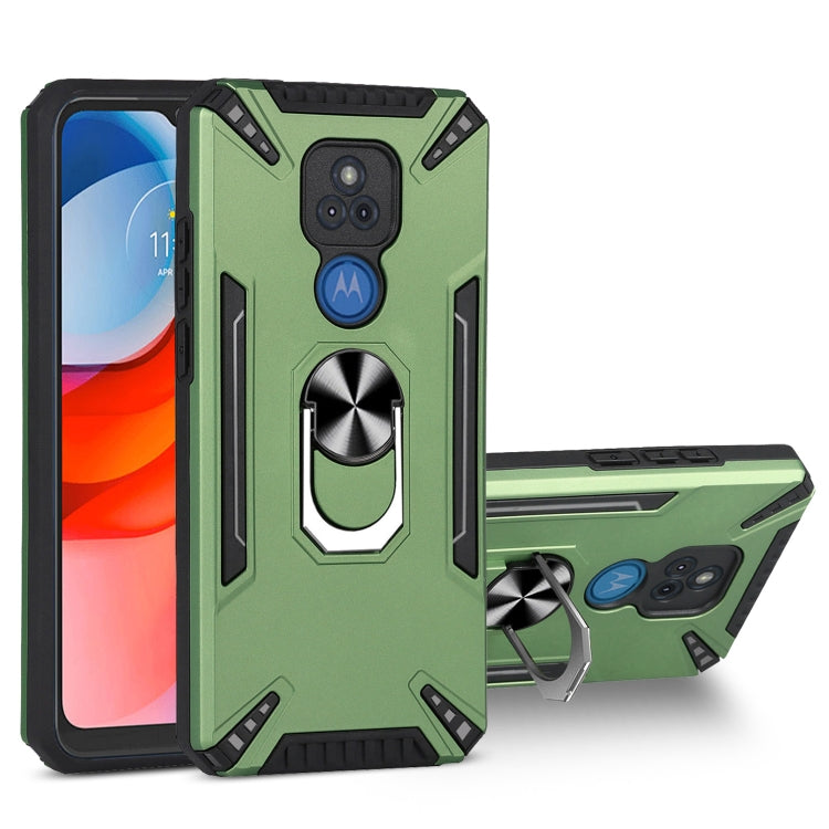 For Motorola Moto G Play 2021 PC + TPU Protective Case with 360 Degrees Rotatable Ring Holder