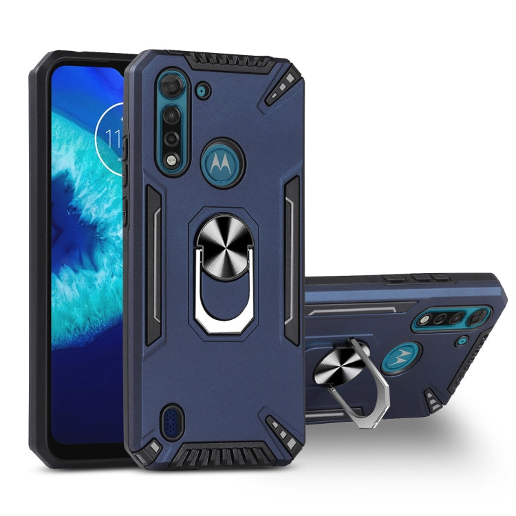 For Motorola Moto G8 Power Lite PC + TPU Protective Case with 360 Degrees Rotatable Ring Holder