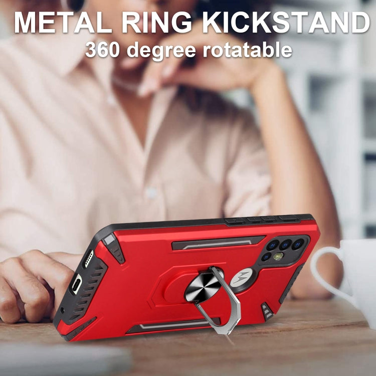 For Motorola Moto G10 / G20 / G30 PC + TPU Protective Case with 360 Degrees Rotatable Ring Holder