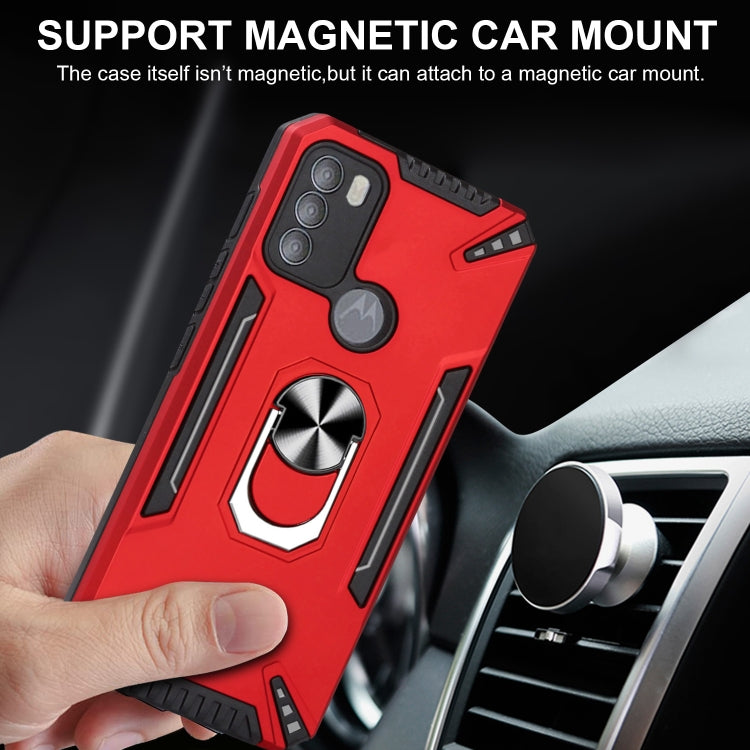 For Motorola Moto G50 PC + TPU Protective Case with 360 Degrees Rotatable Ring Holder