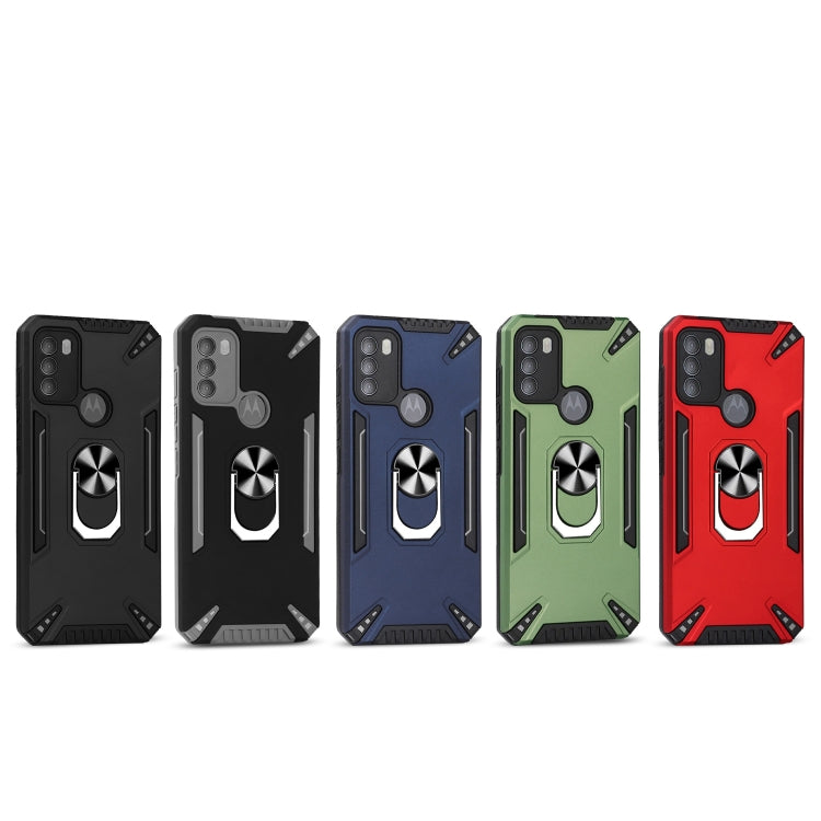 For Motorola Moto G50 PC + TPU Protective Case with 360 Degrees Rotatable Ring Holder