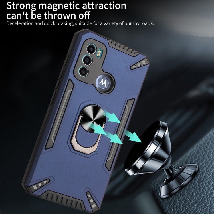 For Motorola Moto G60 PC + TPU Protective Case with 360 Degrees Rotatable Ring Holder