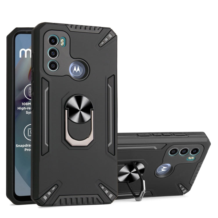 For Motorola Moto G60 PC + TPU Protective Case with 360 Degrees Rotatable Ring Holder