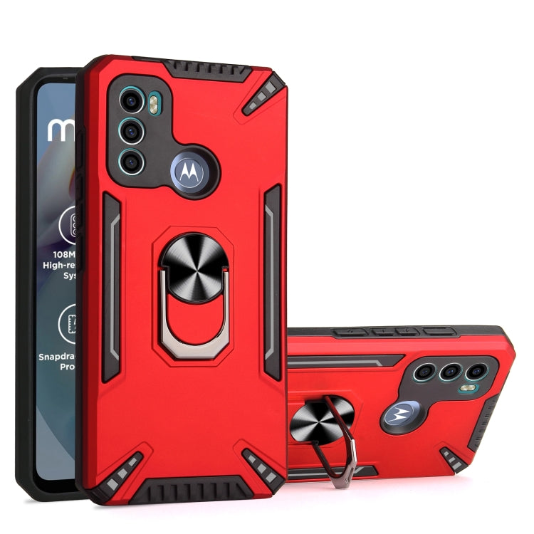 For Motorola Moto G60 PC + TPU Protective Case with 360 Degrees Rotatable Ring Holder